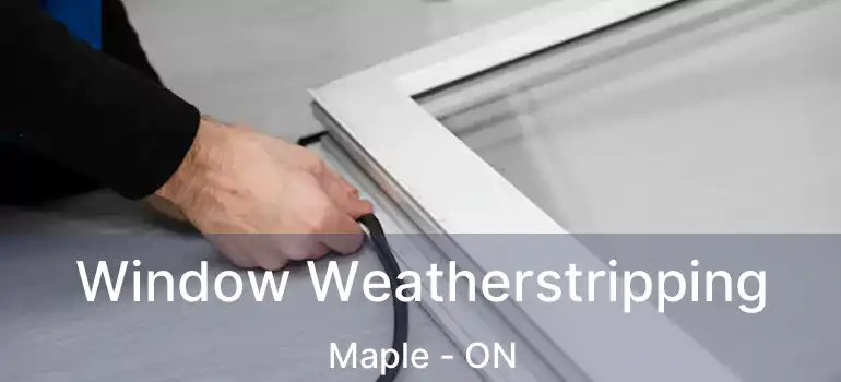  Window Weatherstripping Maple - ON
